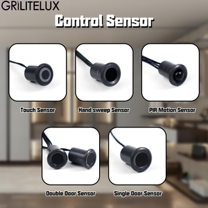 Capteur de mouvement LED remplaçable pour éclairage sous-meuble, contrôle central, détection par ondes/tactile/PIR, DC12V/24V - Product Image 2