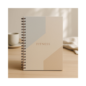 Carnet de suivi d'activité physique avec journal des repas et de l'hydratation, planificateur relié par spirale à couverture rigide pour la <span class=keywords><strong>santé</strong></span> et le bien-être - Product Image 1