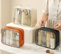 Pochette cosmétique transparente avec fenêtre, étuis personnalisés avec logo, trousse de maquillage, étui cosmétique