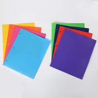 Carpeta de Archivos de PP de Alta Calidad, Más Gruesa, con Logotipo Personalizado, 3 Orificios, Suministros de Oficina, con Dos Bolsillos, Tamaño Carta A4 FC