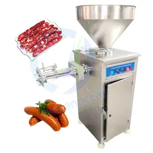 Industrial Vacuum Sausage Filler Stuffer Pneumatic Quantitative Kink Enema Machine