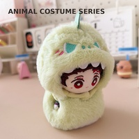 Vêtements de poupée personnalisés de 10 cm, costume d'abeille ou de requin mignon, tenue de poupée en peluche, vente en gros OEM ODM