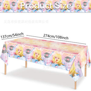 Mantel Desechable de Plástico PE Rectangular con Diseño de <span class=keywords><strong>Taylor</strong></span> <span class=keywords><strong>Swift</strong></span>, Estilo Europeo y Americano - Product Image 3