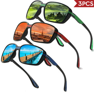Gafas de Sol Polarizadas Cuadradas con Marco de PC y Lentes TAC UV385 Unisex para Deportes al Aire Libre, Ciclismo, Pesca y Conducción - Product Image 4