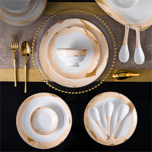 Ingéniosité dans la fabrication de Luxuryphnom Penh vaisselle de restaurant blanche en porcelaine de haute qualité Vaisselle nordique - Product Image 6