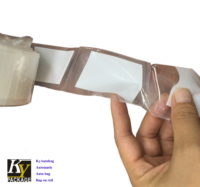 Plastik hdpe ldpe ön açık otomatik rulo çanta özelleştirilmiş geri dönüşümlü ldpe şeffaf torba