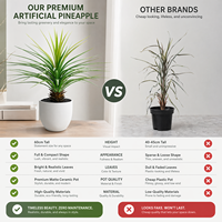 Grande plante artificielle en pot, palmier Sumatra, décoration nordique pour salon, verdure tropicale, vente en gros