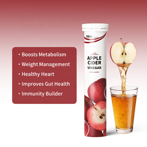 Tabletas Efervescentes de Vinagre de Manzana Orgánico de Marca Privada OEM, Tabletas de Vinagre de Sidra de Manzana Naturales para Quemar Grasa y Adelgazar - Product Image 3