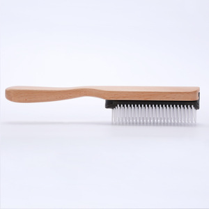Brosse à cheveux en bois de grande taille, peigne de massage pour usage en salon - Product Image 3