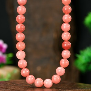 قلادة جديدة من 10 حبات من الأحجار الطبيعية الدائرية ، قلادة بوهيمي ملونة برقبة للعطلات ، قلادة عنق أنيقة مصنوعة يدويًا للنساء - Product Image 6