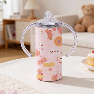 <span class=keywords><strong>Gobelet</strong></span> à bec verseur pour enfants de 12 oz, sublimation vierge, mignon, pour bébés et enfants, <span class=keywords><strong>avec</strong></span> deux couvercles, USA RTS - Product Image 6
