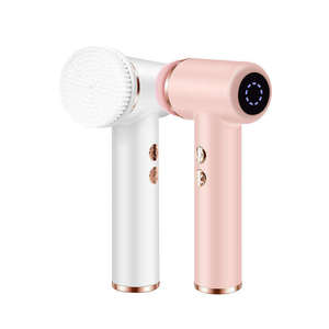Ricaricabile elettrico pulizia profonda viso viso Scrubber spazzola spazzola vibrazione massaggio 2000mAh batteria Flex Silicone - Product Image 6