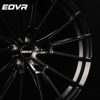 Rines Forjados EVOR Personalizados de 15 18 20 26 Pulgadas 5x120 5x130 6x139.7 5x1143 con Borde Negro para Autos de Pasajeros BMW, Benz, Audi