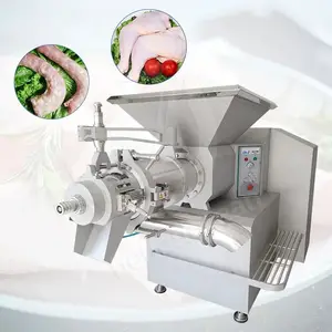 Separador de carne de alta eficiencia, separador de huesos, máquina deshuesadora de pollo/máquina de eliminación de huesos para recoger carne de pescado
