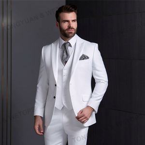 2023 personalizzare i designer Plus Size Business formale tre pezzi festa di nozze <span class=keywords><strong>bianco</strong></span> giacca da <span class=keywords><strong>uomo</strong></span> - Product Image 1