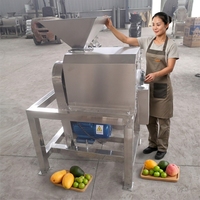 Verticale ontpitter en pureermachine - Industriële fruit- en groentepulper met capaciteit 220V