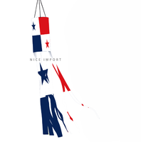 Drap de vent avec drapeau du Panama, décoration patriotique d'extérieur, résistant à la décoloration, drap de vent robuste pour jardin, patio, véranda