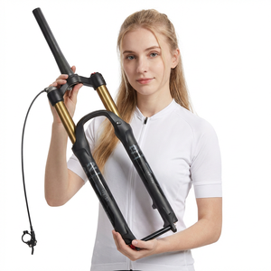 <span class=keywords><strong>Fourche</strong></span> de vélo de montagne TOSEEK en alliage d'aluminium avec suspension pneumatique, frein à disque, 120 mm, pour vélos de montagne 26/27,5/29 pouces, étanche et durable - Product Image 1