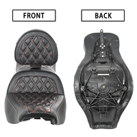 Coussin de siège arrière en cuir pour moto, grand coussin de dossier pour Softail HD 2018-2025 Low Rider FXLR/FXLRS/FXLRST Sport Glide FLSB