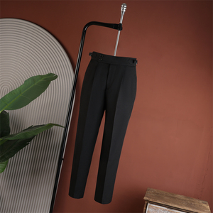 Pantalon de Costume Napolitain Taille Haute pour Homme 2026 avec Ajusteurs Latéraux, Coupe Droite, Idéal pour le Bureau, les Affaires, les Mariages, Style Old Money - Product Image 6