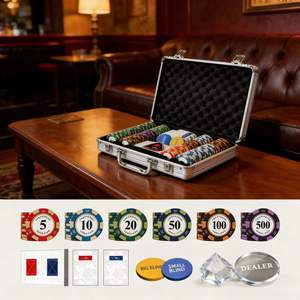 Lot de jetons de poker professionnels en gros <span class=keywords><strong>Monte</strong></span> <span class=keywords><strong>Carlo</strong></span>, jetons de casino en argile personnalisables 40 mm, valeur personnalisable, pour <span class=keywords><strong>salle</strong></span> de poker, 100 pièces - Product Image 3