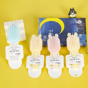 <b>Cushion</b> Hair Massage Comb <b>Round</b> Nylon Plastic Portable For General Population With Airbag Feature - Product Image 2