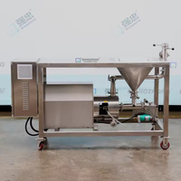 Mélangeur de poudre liquide et de solides en suspension avec trémie, mélangeur en ligne auto-aspirant en acier inoxydable pour poudre et liquide