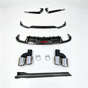 Kits carbone pour <span class=keywords><strong>Audi</strong></span> A5 <span class=keywords><strong>S5</strong></span> B8.5 2013-2016 : Lame avant, diffuseur arrière, spoiler, jupes latérales, canards, kits carrosserie - Product Image 3