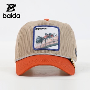 High Quality 5-Panel Mesh Trucker <b>Hats</b> Embroidered Cloth Gorras DeAnimales for <b>Summer</b> Fashionable Performance Hip Hop Outdoor - Product Image 1