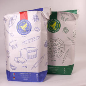 Usine impression colorée étanche à l'humidité 20kg 25kg 50kg poudre de cacao farine de blé poudre de protéine sac en papier Kraft avec Valve - Product Image 5