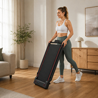 Caminadora Plegable Portátil, Mini Caminadora para Debajo del Escritorio, Máquina para Correr y Hacer Ejercicio, Manual y Eléctrica, para el Hogar