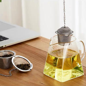 Stainless Steel <b>Tea</b> <b>Infuser</b> 3.3cm Diameter With Chain Polished Finish For <b>Tea</b> Brewing And Spice Diffusion - Product Image 4