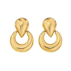 ต่างหูเงินแท้ S925 สไตล์ยุโรปอเมริกันแบบเรโทร รูปทรงหยดน้ำ พร้อมวงกลมเรขาคณิตเรียบง่าย เครื่องประดับอัลลอยด์ทันสมัยสำหรับงานปาร์ตี้ - Product Image 6