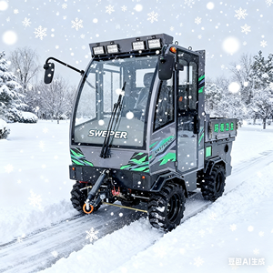 Machine à neige multifonctionnelle à cabine fermée, avec moteur, roulement, engrenage, noyau, marque YG, machine à balayer la neige - Product Image 4