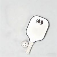 Raquette d'entraînement pour enfants Smile Face - Raquette de pickleball légère en fibre de verre avec noyau en nid d'abeille, écologique et facile à contrôler