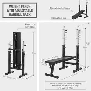 VIGFIT <span class=keywords><strong>Banc</strong></span> <span class=keywords><strong>de</strong></span> <span class=keywords><strong>musculation</strong></span> multi-stations réglable <span class=keywords><strong>de</strong></span> haute qualité pour les jambes, équipement <span class=keywords><strong>de</strong></span> <span class=keywords><strong>musculation</strong></span> à domicile - Product Image 6