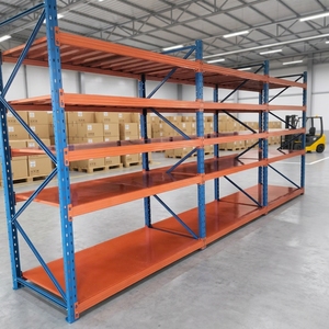 OEM Custom Warehouse Heavy Duty Shelf Racking with Metal Deck Panels Steel Storage Shelves 500kg/Layer Modular Industrial Rack
