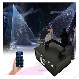 Éclairage de scène laser RGB <span class=keywords><strong>3D</strong></span> animé DMX512, projecteur de disco activé par le son, faisceau lumineux CRI 90 IP33, garantie 2 ans, AC - Product Image 2