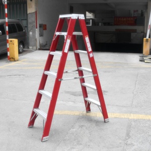 Giá rẻ cách nhiệt sợi thủy tinh một Khung thang công nghiệp nhiệm vụ nặng nề đôi bên sợi thủy tinh bước thang - Product Image 3