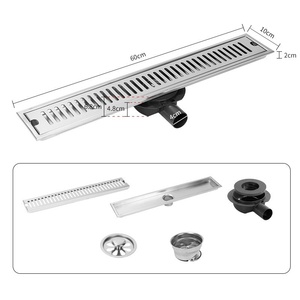 OEM Modern 304 Stainless Steel Rectangular Floor <b>Drain</b> - Side Outlet, Anti-odor Bathroom Accessories for Shower Room - Product Image 4