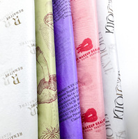 Papier de soie artisanal personnalisé, écologique, biodégradable, résistant à la graisse, recyclable, avec logo, pour l'emballage de vêtements et de cadeaux