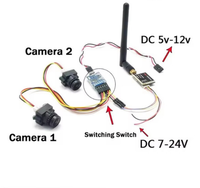 Commutateur vidéo bidirectionnel à 3 canaux FPV / module de commutation électronique (commandé par télécommande)