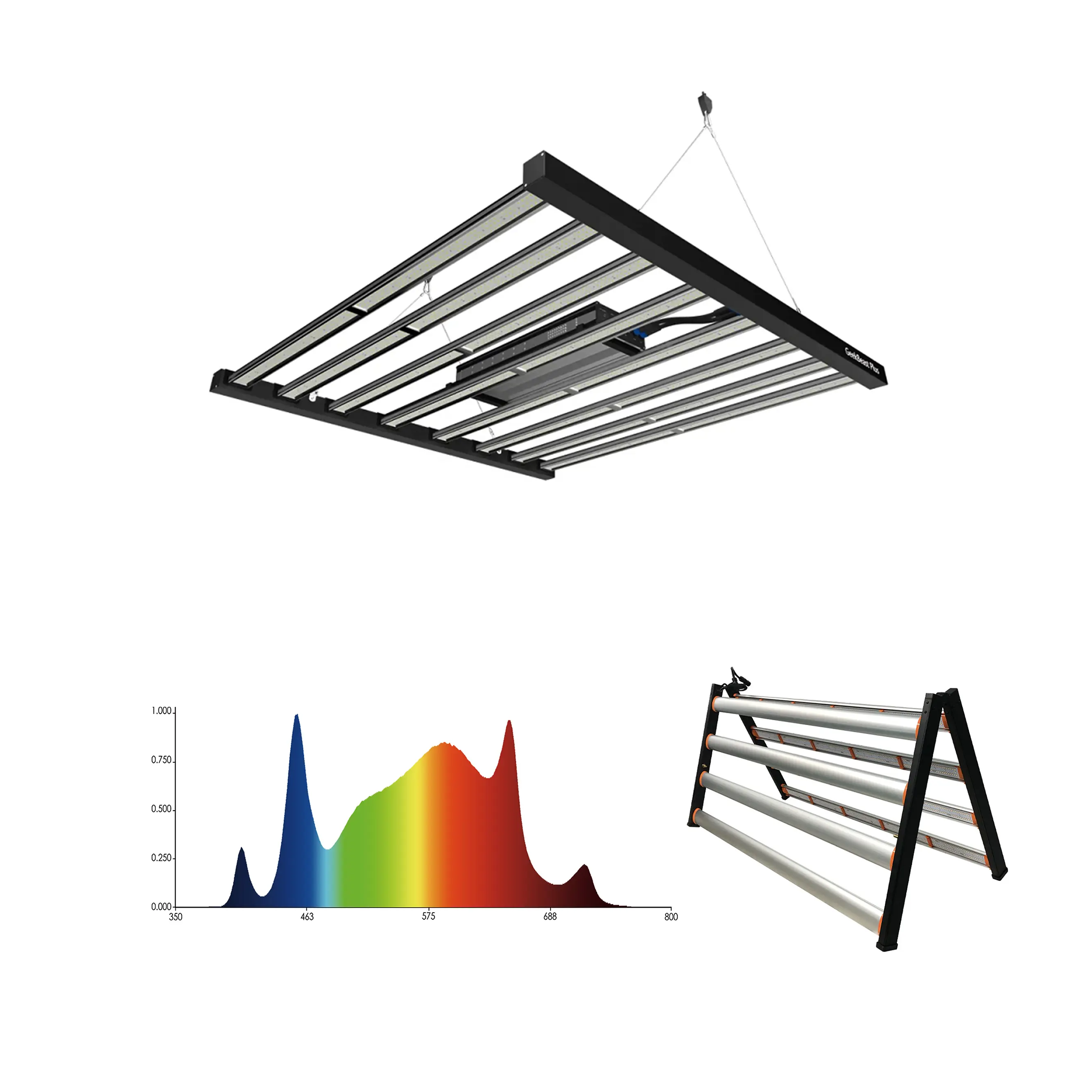 Samsung LM281B dimmbares 1000 W 9 Bar LED-Anbaulicht für Pflanzen- und Blumenverstärkung und faltbare Aluminium-Anbaulichter