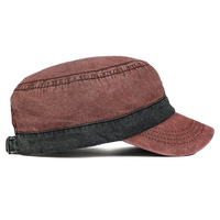 Gorra de Béisbol Plana de Algodón Lavado con Logotipo Personalizado al por Mayor, Estilo Vintage Desgastado, Gorra Cadete Deportiva para Exteriores, Gorras y Accesorios para la Cabeza