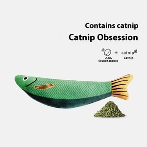 Çevre dostu nane Catnip topu sevimli çiğnemek oyuncak kendini eğlence bez balık simülasyon sıkıntı kabartma çiğnemek dayanıklı dişler - Product Image 2