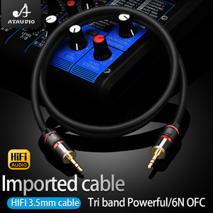 ATAUDIO Hifi 3.5mm to 3.5mm OFC Aux Audio <strong>Cable</strong> for Mobile Phone Computer Speaker Tablet Car Hi-end <strong>3.5</strong> Auxiliary Stereo <strong>Cable</strong> - Product Image 4