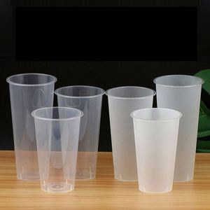 Nouveaux gobelets en plastique jetables en PP de 90 mm, les plus durables, populaires, échantillon gratuit en stock, pour boissons, smoothies, bubble tea, jus, café - Product Image 4