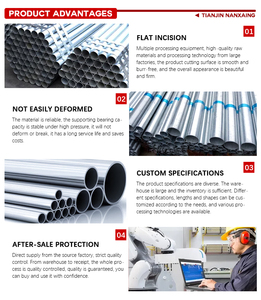 Nanxiang thép ống vuông nhà sản xuất ống thép mạ kẽm trước mạ kẽm ống hình chữ nhật carbon đen rỗng phần - Product Image 3