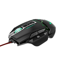 Souris de jeu optique filaire 7d souris de jeu pro définition programmable Macro contre-poids d'équilibrage détachable DPI réglable