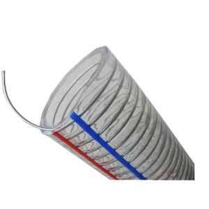<span class=keywords><strong>Manguera</strong></span> de PVC de alta resistencia, Tubo Transparente de 1 pulgada, con cable de acero en espiral - Product Image 4